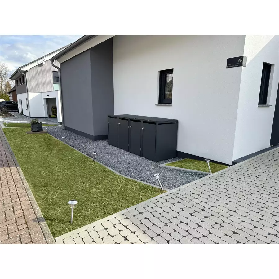 Cutia de gunoi MimoElvo | 1 compartiment | 240l | Antracit RAL 7016 | Mâner ușă cu încuietoare [5]