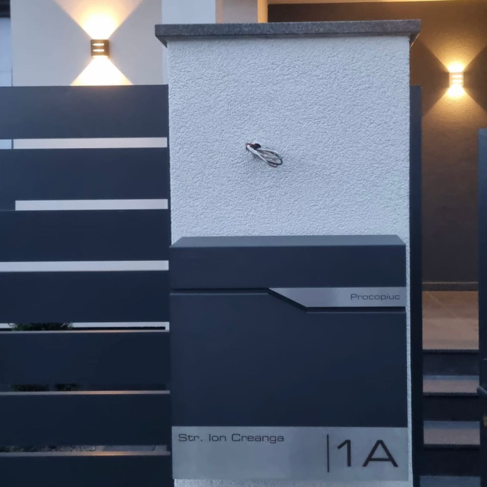 Cutie poștală MimoElvo antracit RAL 7016 oțel | Personalizata [4]