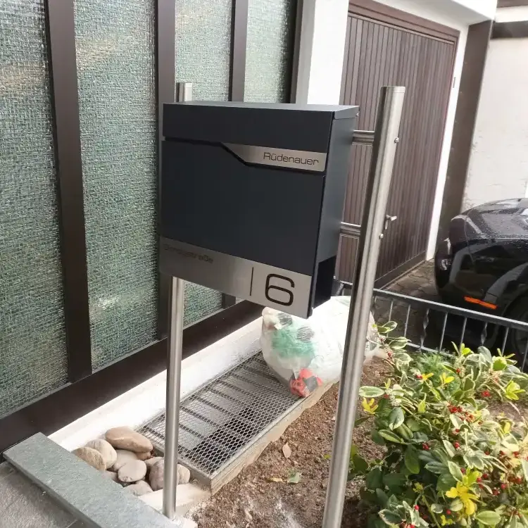 Cutie poștală independentă Mimo Elvo din oțel de înaltă calitate | ral 7016 Personalizata [6]