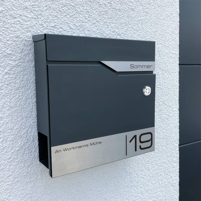 Cutie poștală MimoElvo cu sonerie wireless | personalizată cu gravură | plăcuță de identificare din oțel inoxidabil [5]