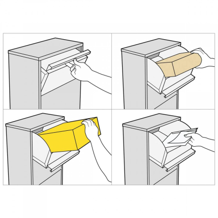 Cutie pentru colete MimoElvo antracit RAL 7016 | pentru pachete până la mărimea S [4]