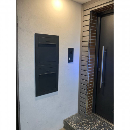 Cutie poștală încastrabilă MimoElvo antracit RAL 7016 | Hugo [3]