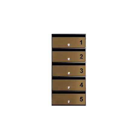 Cutie postala bloc - Cutie Postala Metalica MODUL - Numar traforat personalizat