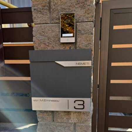 Cutie poștală MimoElvo antracit RAL 7016 oțel | Personalizata [1]