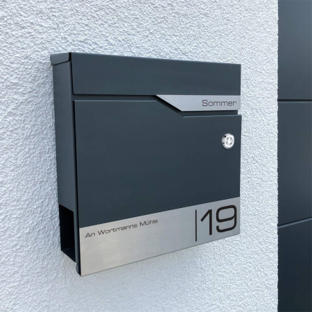 Cutie poștală MimoElvo cu sonerie wireless | personalizată cu gravură | plăcuță de identificare din oțel inoxidabil [4]