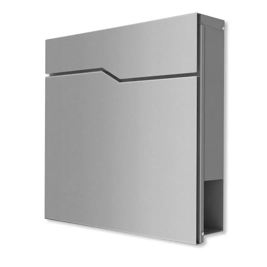 Cutie postala casa | Sonerii | Placute - Cutie postala MimoElvo cu design minimalist | RAL9007 gri aluminiu | Hoffmann