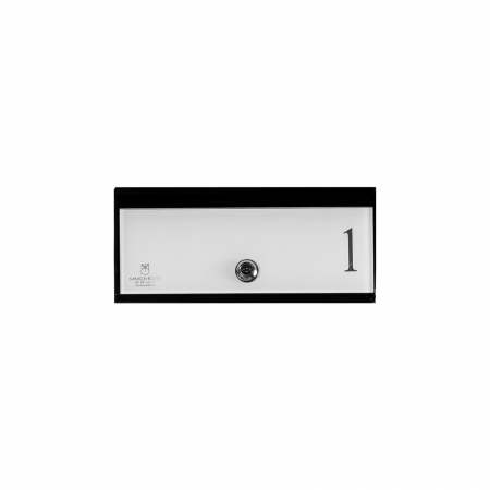 Cutie postala bloc - Cutie Postala Bloc Sticla Lacobel MODUL - Logo + Numar Personalizat