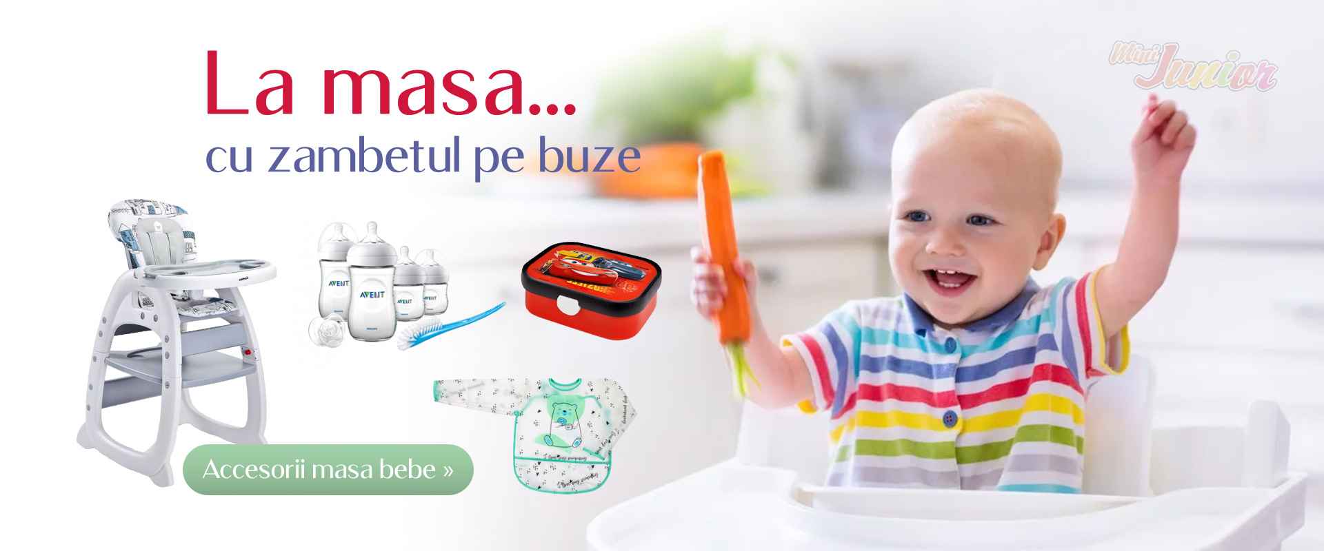 la masa cu zambetul pe buze