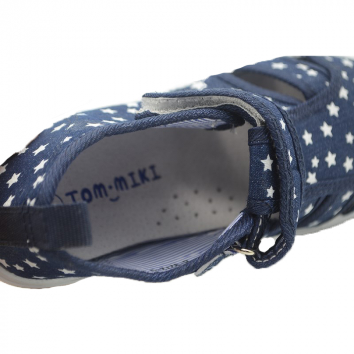Sandale ortopedice din panza pentru baieti Tom Miki B-9272-D-27, Bleumarin [3]