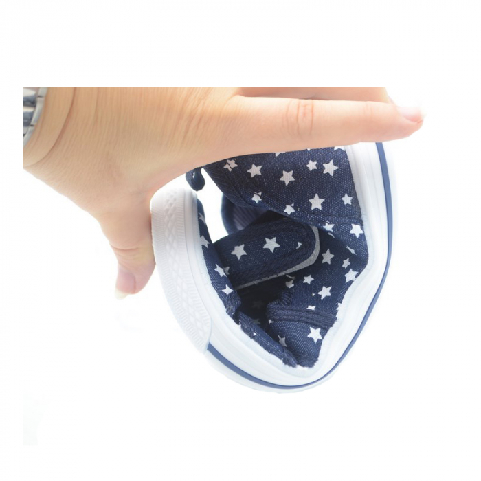 Sandale ortopedice din panza pentru baieti Tom Miki B-9272-D-27, Bleumarin [5]
