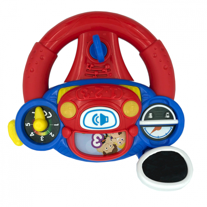 Jucarie volan interactiv pentru copii Winfun 000684, Rosu [3]