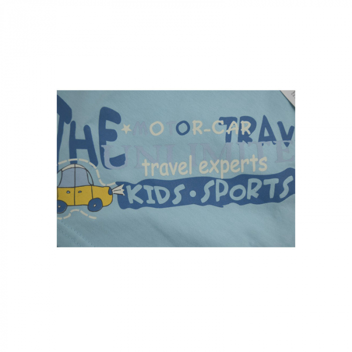 Compleu 2 piese de vara pentru baieti Koala Autko 01-663A-74 cm, Albastru [3]