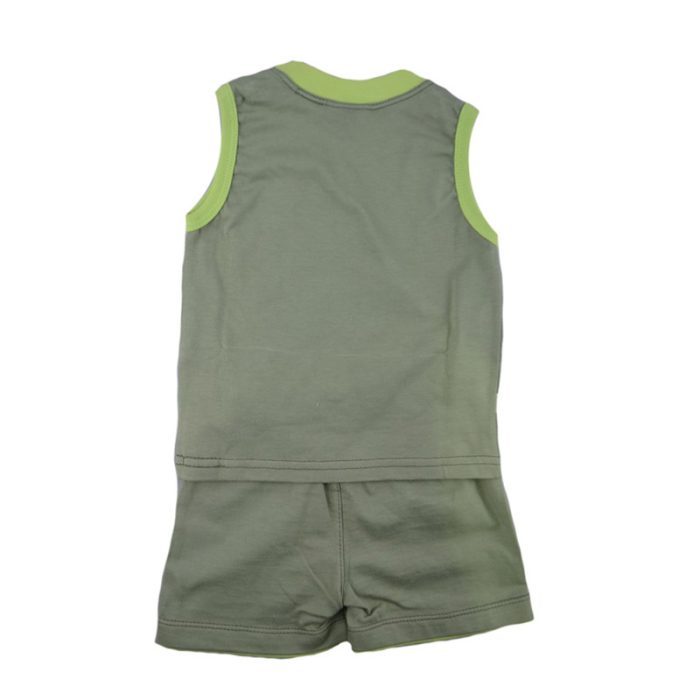 Compleu 2 piese de vara pentru baieti Koala Autko 01-663V-74 cm, Verde [2]