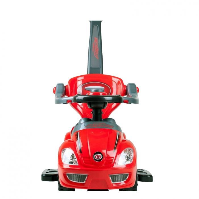 Masinuta 3 in 1 pentru copii BabyMix Deluxe Mega Car 021026, Rosu [2]