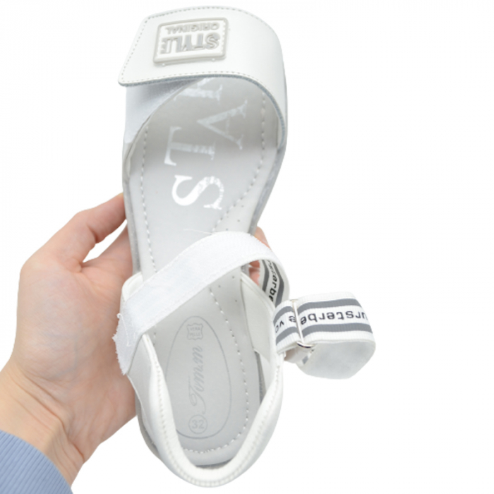 Sandale ortopedice pentru fete Tom Miki C-T9214-A-35, Alb [3]