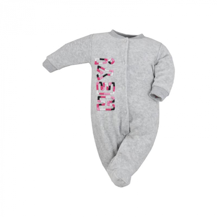 Salopeta cu maneca lunga pentru fete Koala Hey 08-479G-56 cm, Gri [1]