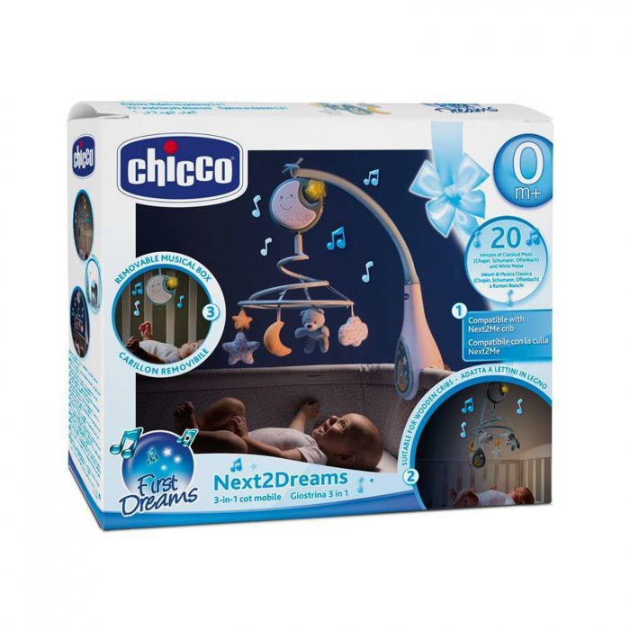 Carusel muzical pentru baieti Chicco 089772, Albastru [5]