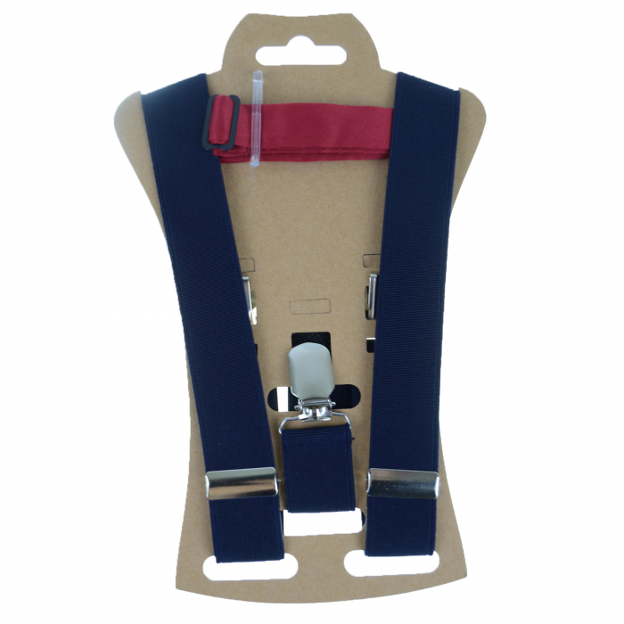 Set doua piese bretele si papion pentru baieti Topgal 090215-1, Bleumarin [3]