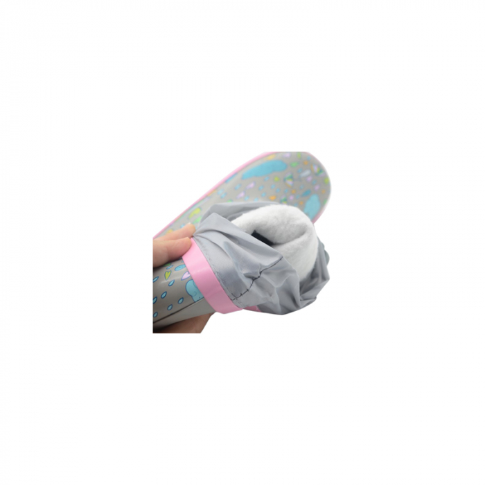 Cizme din cauciuc pentru fete Bi&Ki A-B00867-A-31, Gri [3]