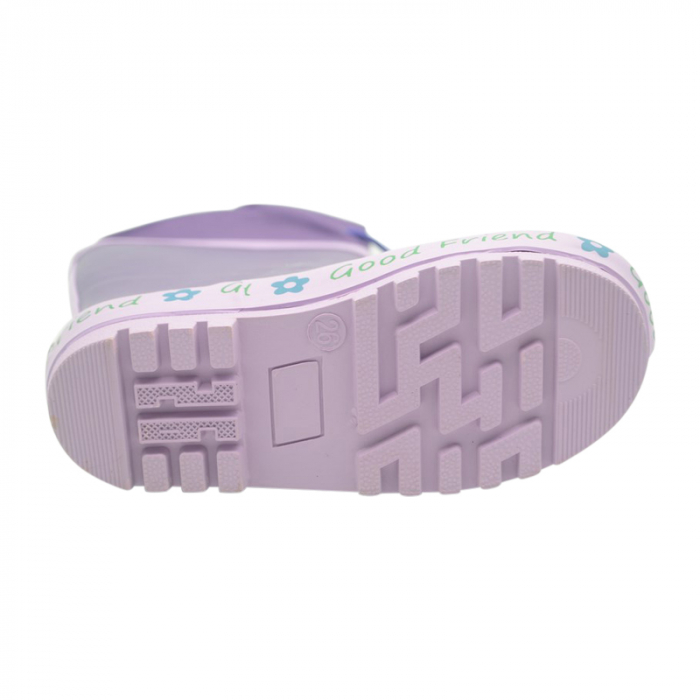 Cizme din cauciuc pentru fete Bi&Ki A-B00865-E-25, Mov [2]