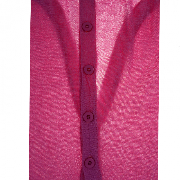 Cardigan cu maneca lunga pentru fete Mini Junior CPFML-A106, Roz [3]