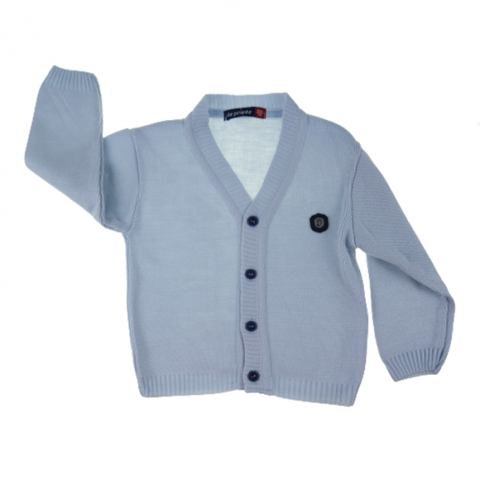 Cardigan cu maneca lunga pentru baieti Mini Junior CMJ-0102, Gri [1]