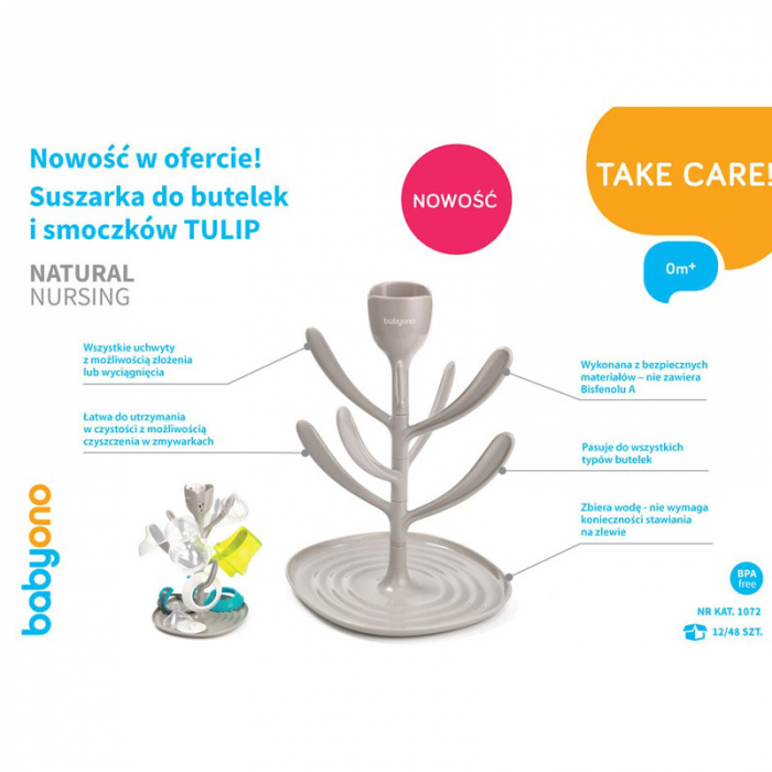 Suport pentru uscarea biberoanelor si accesoriilor BabyOno 1072 [3]