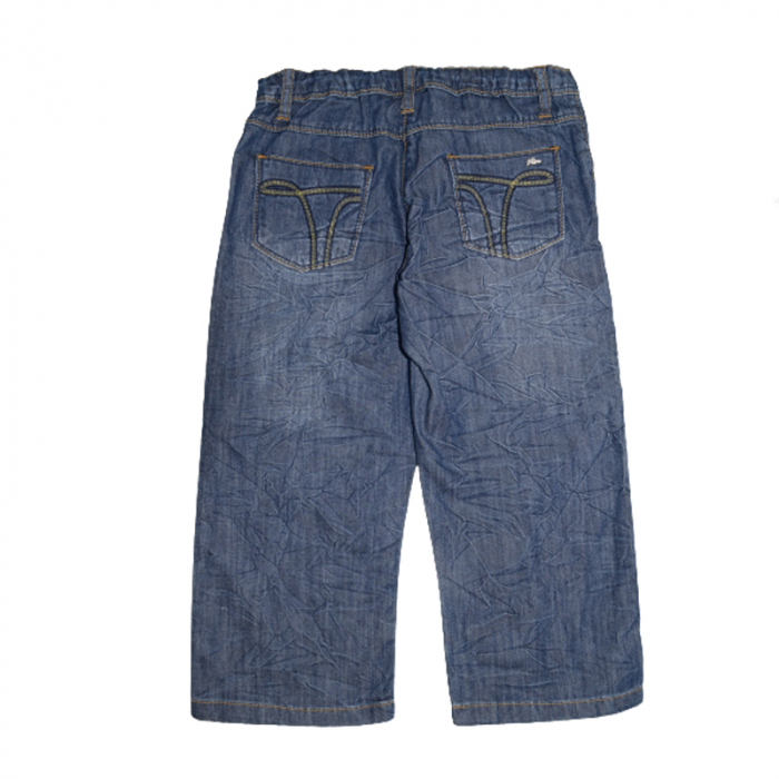 Pantaloni 3/4 din blug pentru fete Wenice WNCAT55053-2-01, Albastru [2]