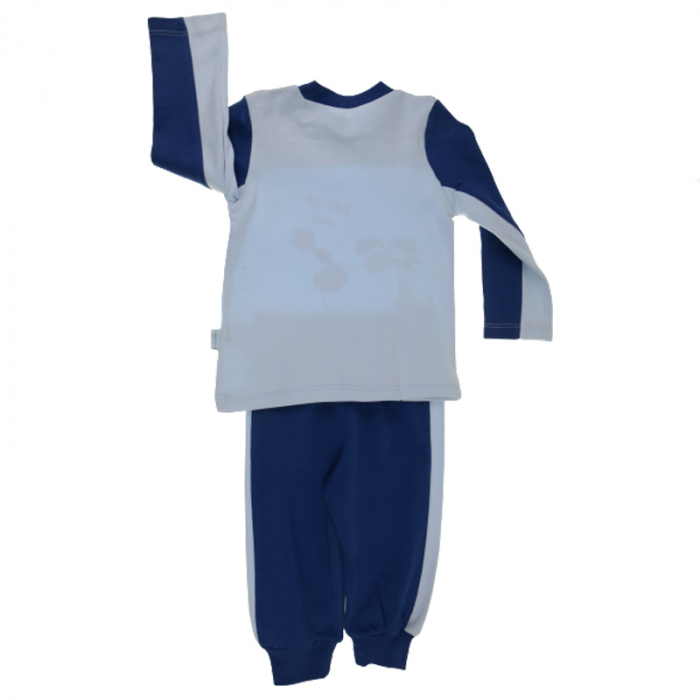 Compleu 2 piese pentru baieti Veo Baby CMJPB-7777, Albastru [2]
