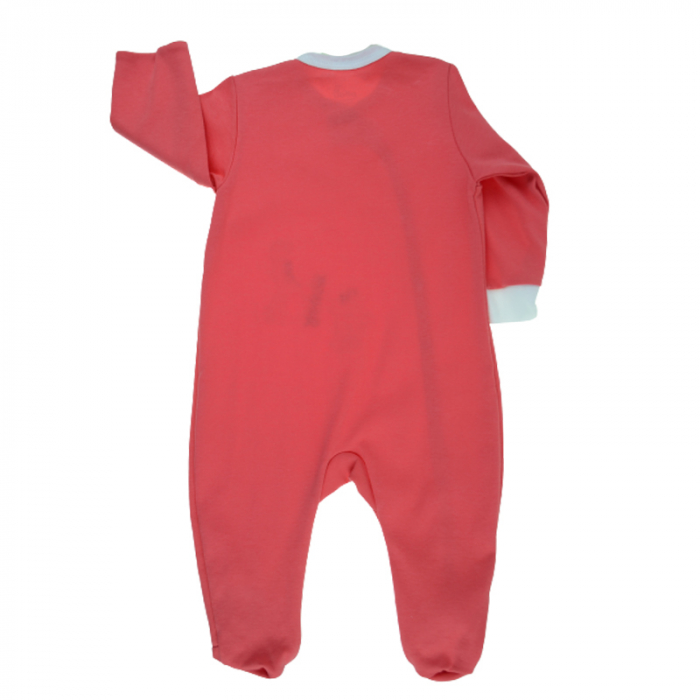 Salopeta cu maneca lunga pentru fete Pifou Model 32 M32-C-74, Coral [2]