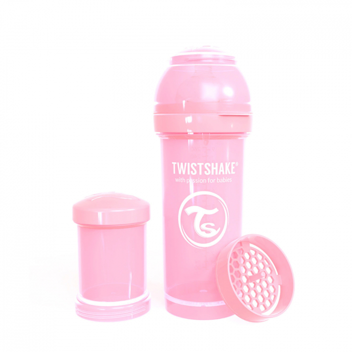 Biberon din polipropilena cu tetina din silicon 260 ml 2+ luni Twistshake Anti-colic 122551 [4]
