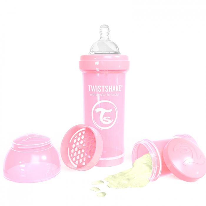 Biberon din polipropilena cu tetina din silicon 260 ml 2+ luni Twistshake Anti-colic 122551 [5]