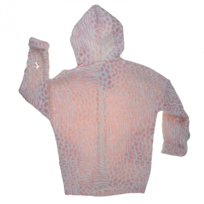 Cardigan cu maneca lunga pentru fete Mini Junior CPFMJ-123321, Roz [2]