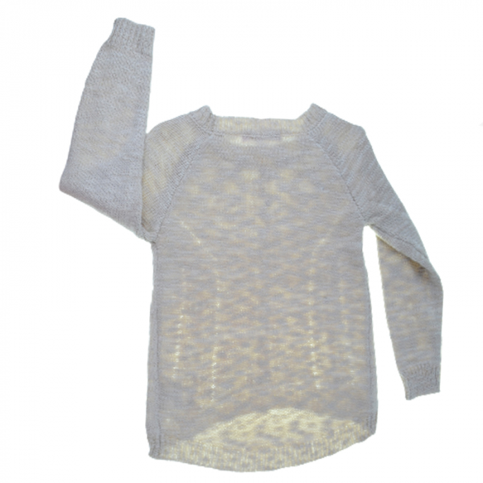 Bluza cu maneca lunga pentru fete Mini Junior CMB-54, Bej [2]