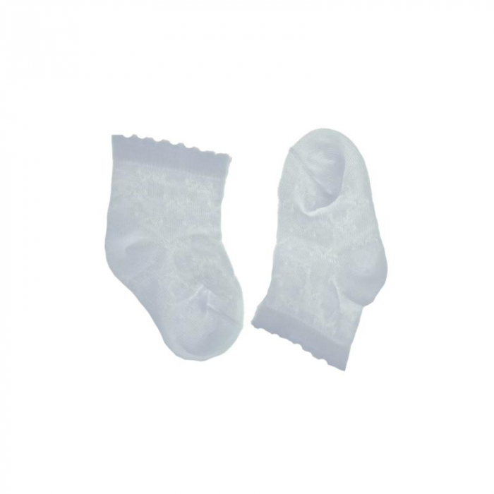 Sosete pentru fete Milusie 134397-7-8 cm, Alb [2]
