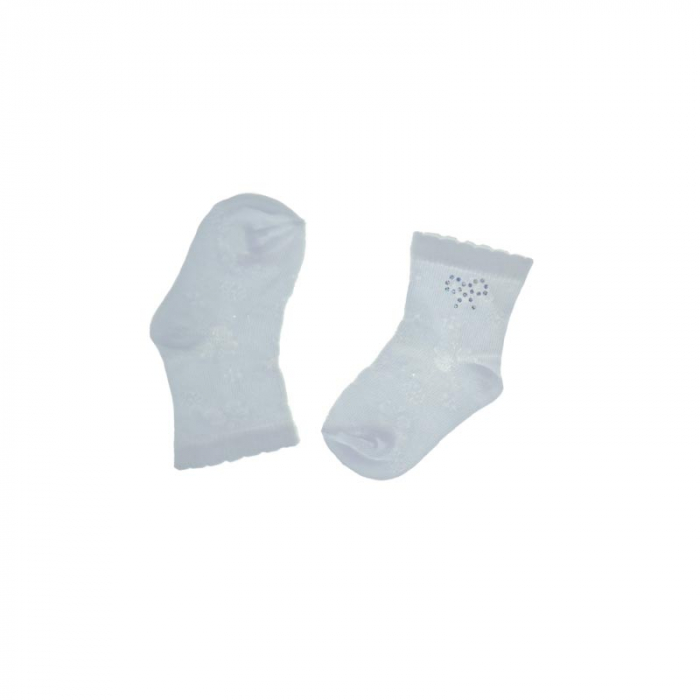 Sosete pentru fete Milusie Princessa 134557-15-16 cm, Alb [3]