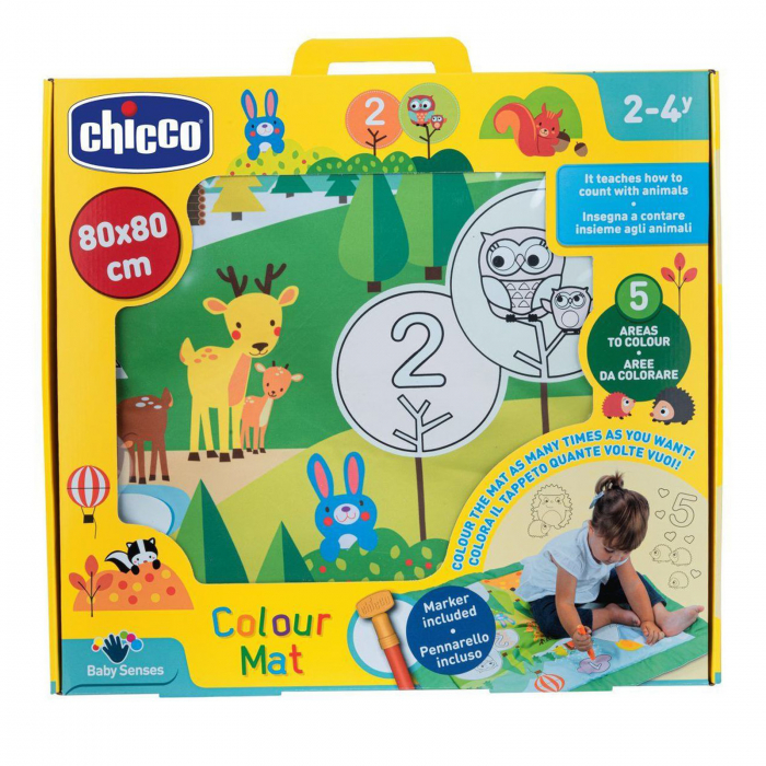 Covor de colorat 80 x 80 cm Chicco 138968, Multicolor [4]