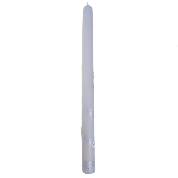 Lumanare pentru botez 40 cm x 3 cm Mini Junior LB-123A, Alb [2]