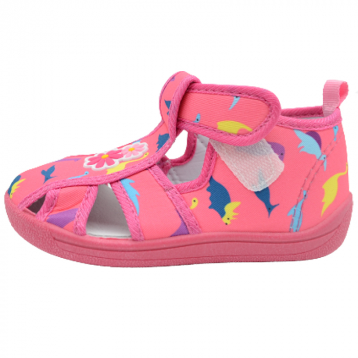 Sandale din panza pentru fete American Club TEN32/22, Fucsia [2]