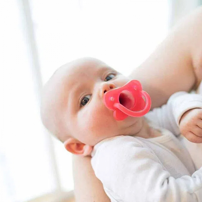 Suzeta anatomica din silicon Dr. Brown's 31742-S, Rosu [4]