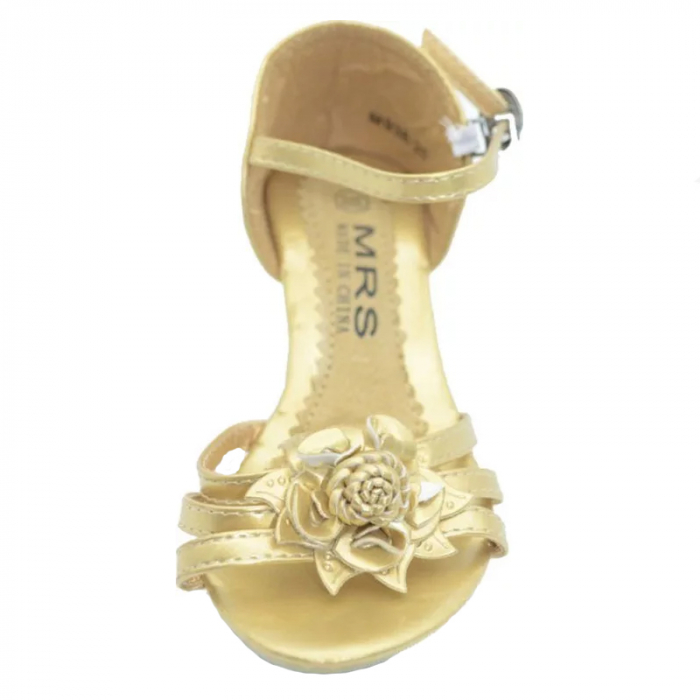 Sandale cu toc pentru fete MRS M938-20AU, Auriu [2]