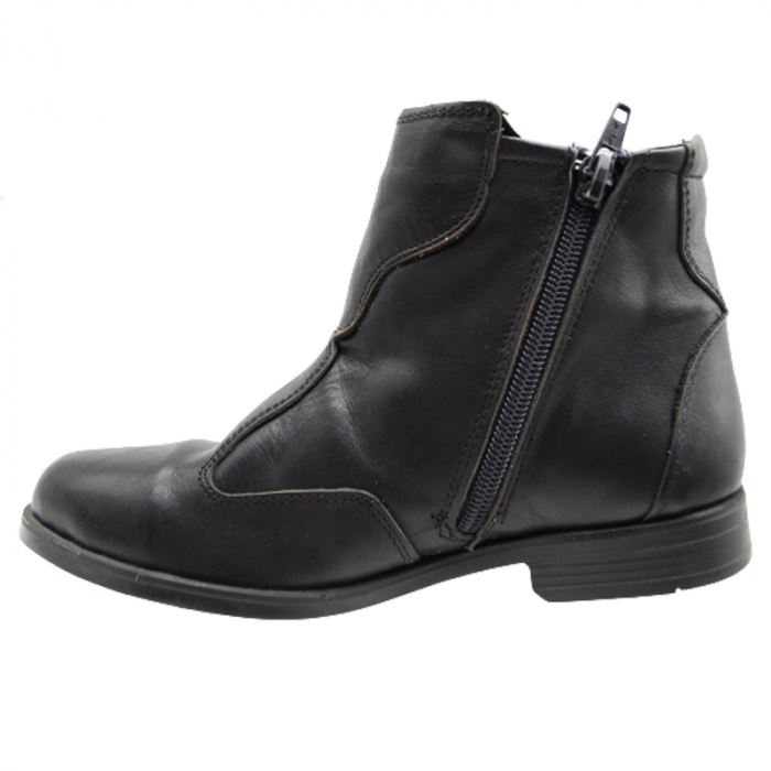 Cizme imblanite din piele pentru fete Mini Junior GPPF-123, Negru [3]
