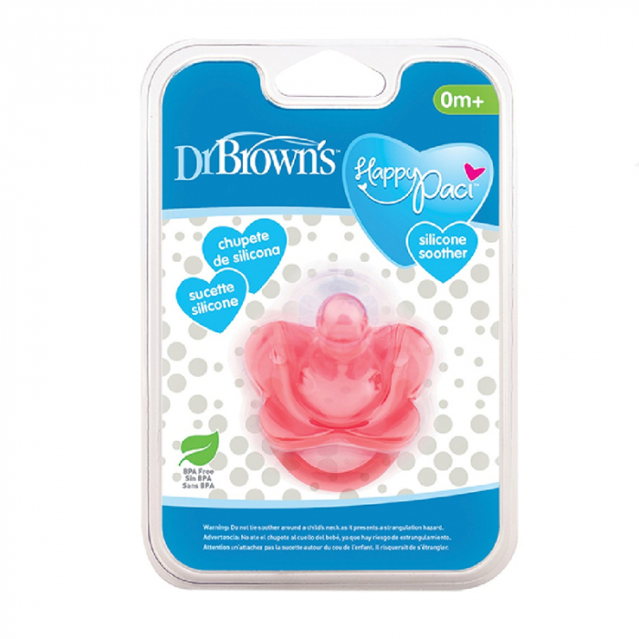 Suzeta anatomica din silicon Dr. Brown's 31742-S, Rosu [3]