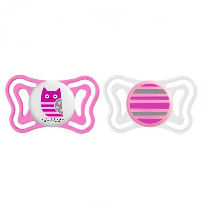 Set 2 suzete ortodontice din silicon Chicco Physio Forma Light 097098-Q, Multicolor [1]