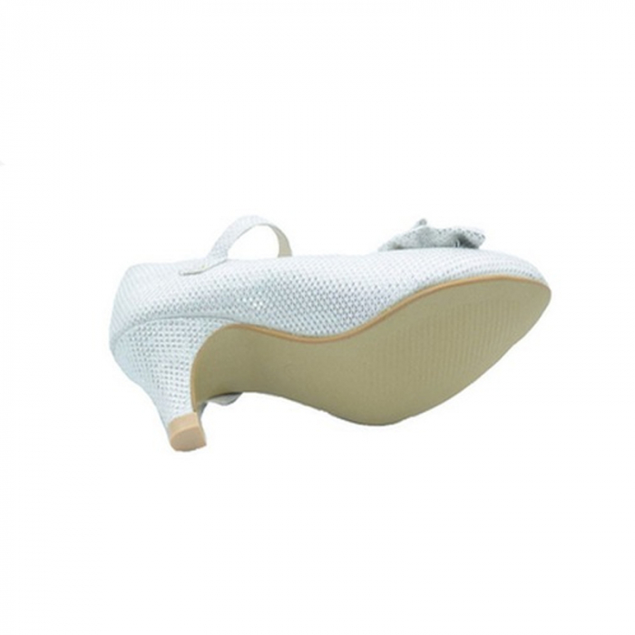 Pantofi eleganti cu toc pentru fete MRS M12821A-36, Argintiu [3]