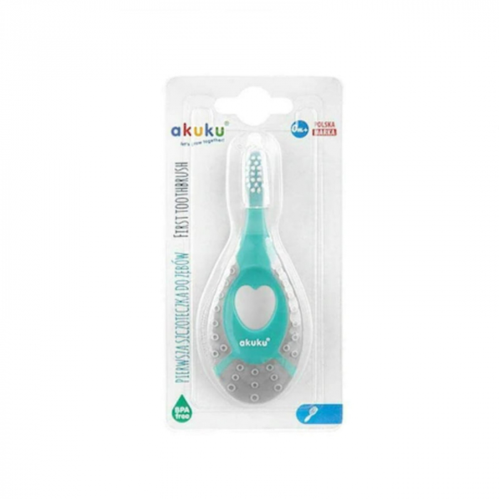Periuta de dinti cu capac de protectie Akuku A0157, Turcoaz [3]