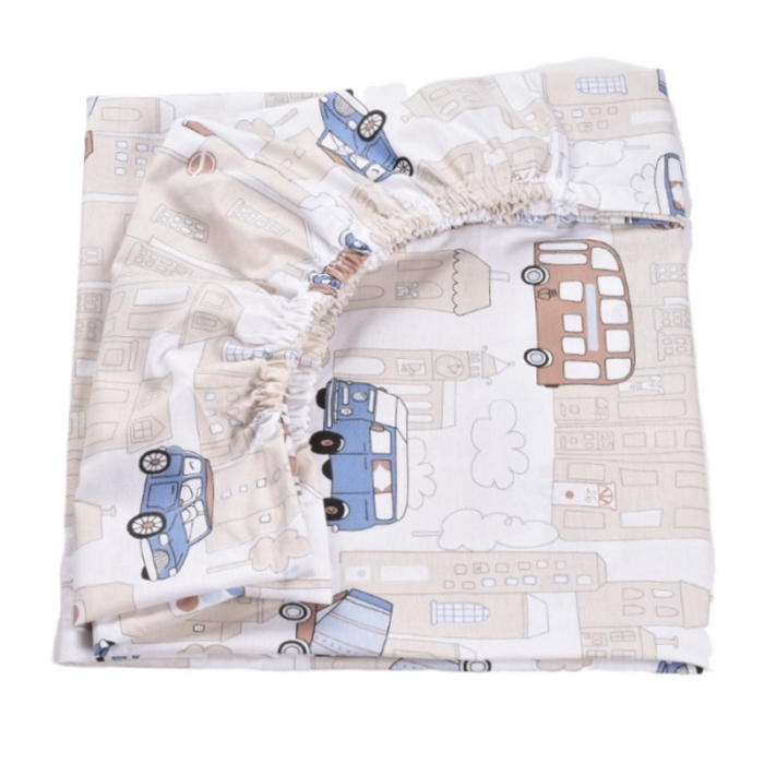 Set 5 piese lenjerie si aparatori patut 120 x 60 cm Mini Junior VLT-12, Crem [3]
