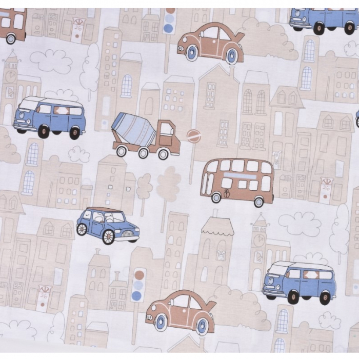Set 5 piese lenjerie si aparatori patut 120 x 60 cm Mini Junior VLT-12, Crem [4]