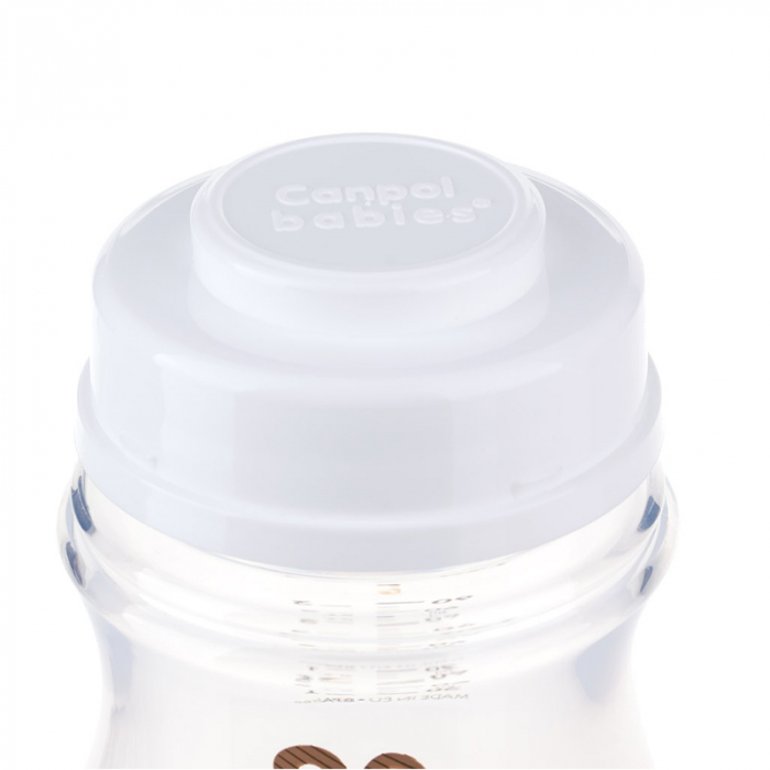 Biberon din polipropilena cu tetina din silicon 120 ml 0+ luni Canpol Babies 35/220T [2]