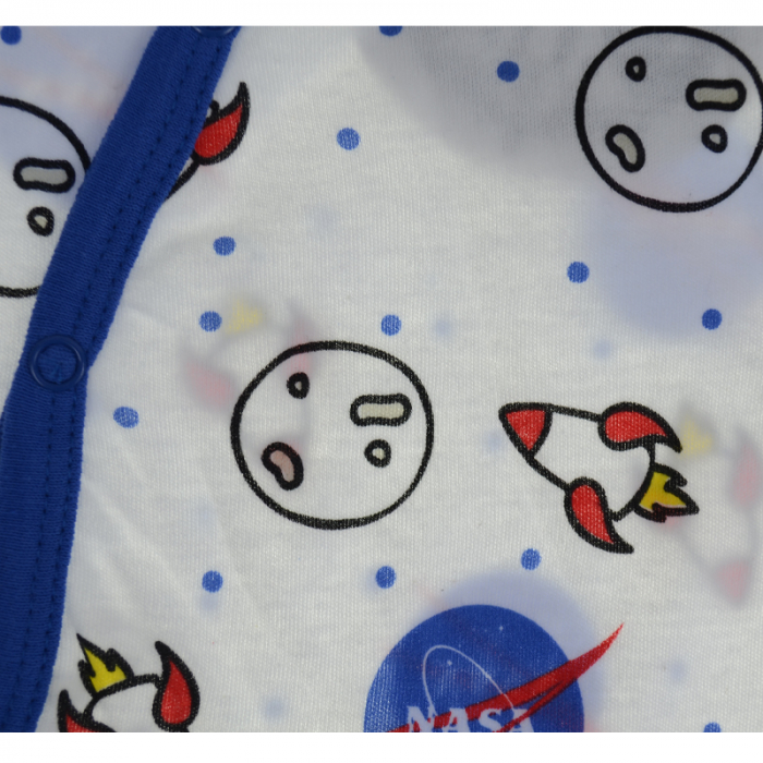 Salopeta cu maneca lunga pentru baieti E Plus M Disney Baby 381716-56, Alb [3]